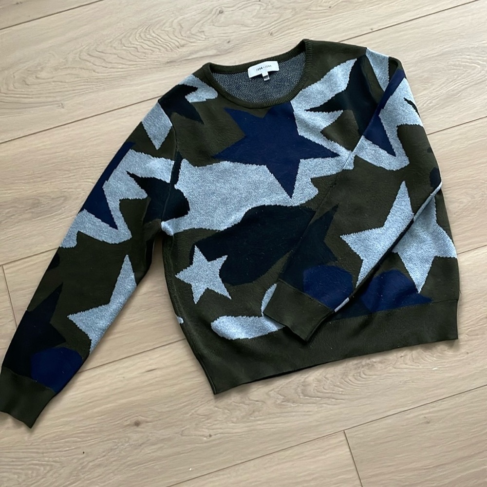 Camo print luxury sweater